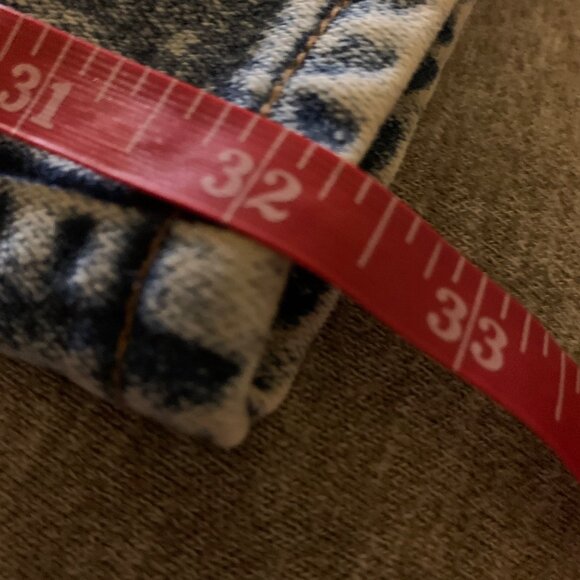 VTG Wrangler Men's Acid/Stone Wash Blue Jeans Size 32x32 Y2K Coastal Cowboy - Picture 9 of 10